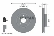 Bremsscheibe Vorderachse TEXTAR 92315403