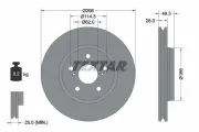 Bremsscheibe Vorderachse TEXTAR 92315703