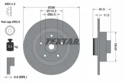 Bremsscheibe Hinterachse TEXTAR 92317603