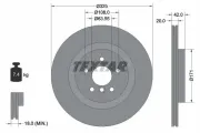 Bremsscheibe TEXTAR 92318105