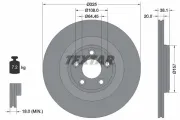 Bremsscheibe Hinterachse TEXTAR 92319905