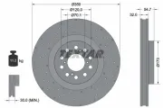 Bremsscheibe Vorderachse TEXTAR 92320105