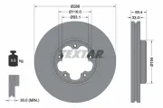 Bremsscheibe Vorderachse TEXTAR 92320303