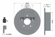 Bremsscheibe Hinterachse TEXTAR 92322203