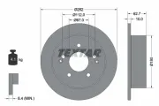 Bremsscheibe Hinterachse TEXTAR 92322203