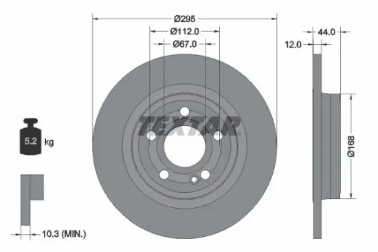 Bremsscheibe TEXTAR 92323203 Bild Bremsscheibe TEXTAR 92323203