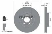 Bremsscheibe Vorderachse TEXTAR 92323405