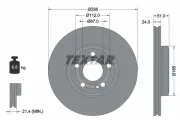 Bremsscheibe Vorderachse TEXTAR 92323505