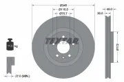 Bremsscheibe Vorderachse TEXTAR 92323705