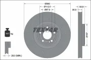 Bremsscheibe Vorderachse TEXTAR 92324405