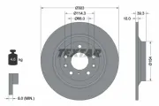Bremsscheibe Hinterachse TEXTAR 92324803