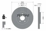 Bremsscheibe Vorderachse TEXTAR 92324903