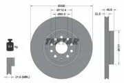 Bremsscheibe Vorderachse TEXTAR 92327103