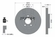 Bremsscheibe Vorderachse TEXTAR 92327503