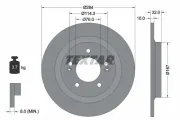 Bremsscheibe Hinterachse TEXTAR 92333303