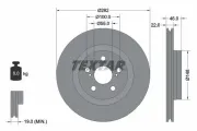 Bremsscheibe Vorderachse TEXTAR 92333503