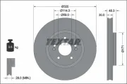 Bremsscheibe Vorderachse TEXTAR 92337103