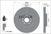 Bremsscheibe Vorderachse TEXTAR 92337505