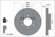 Bremsscheibe Vorderachse TEXTAR 92338103