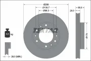 Bremsscheibe Vorderachse TEXTAR 92338103