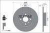Bremsscheibe Hinterachse TEXTAR 92338203