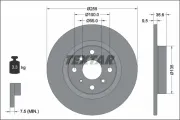 Bremsscheibe Hinterachse TEXTAR 92338203