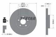 Bremsscheibe Vorderachse TEXTAR 92343203
