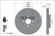 Bremsscheibe Vorderachse TEXTAR 92344703