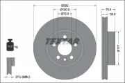 Bremsscheibe Vorderachse TEXTAR 92345105