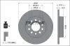 Bremsscheibe Hinterachse TEXTAR 92345203