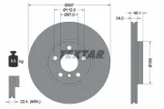 Bremsscheibe Vorderachse TEXTAR 92347205