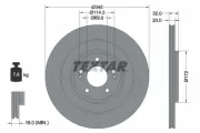 Bremsscheibe Hinterachse TEXTAR 92349403