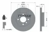 Bremsscheibe Vorderachse TEXTAR 92350903