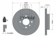 Bremsscheibe Vorderachse TEXTAR 92350903