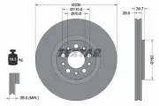 Bremsscheibe Vorderachse TEXTAR 92351103