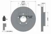 Bremsscheibe TEXTAR 92351203