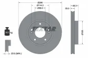 Bremsscheibe Vorderachse TEXTAR 92351203