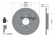 Bremsscheibe Hinterachse TEXTAR 92352503