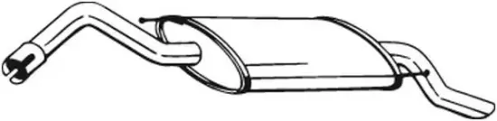 Endschalldämpfer BOSAL 154-273 Bild Endschalldämpfer BOSAL 154-273