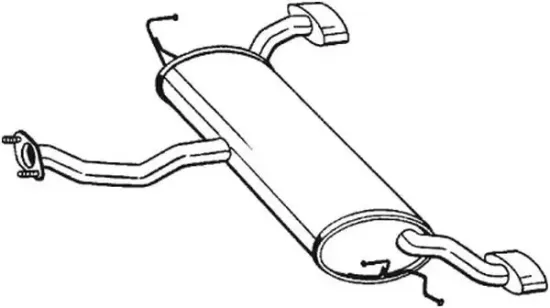 Endschalldämpfer BOSAL 165-003 Bild Endschalldämpfer BOSAL 165-003