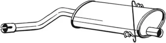 Mittelschalldämpfer BOSAL 215-761 Bild Mittelschalldämpfer BOSAL 215-761