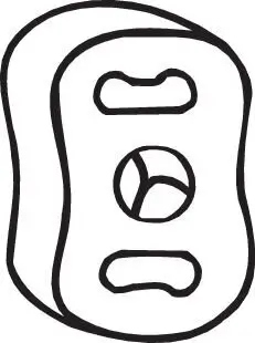 Halter, Abgasanlage BOSAL 255-024 Bild Halter, Abgasanlage BOSAL 255-024