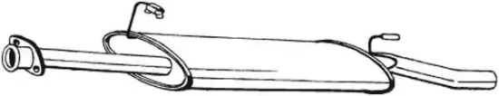 Mittelschalldämpfer BOSAL 282-387 Bild Mittelschalldämpfer BOSAL 282-387