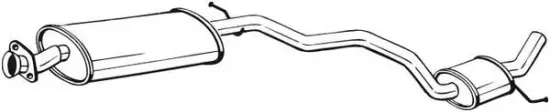 Mittelschalldämpfer BOSAL 284-111 Bild Mittelschalldämpfer BOSAL 284-111