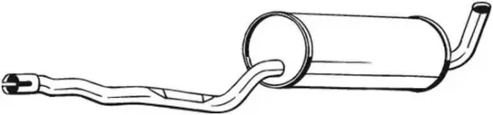 Mittelschalldämpfer BOSAL 285-943 Bild Mittelschalldämpfer BOSAL 285-943