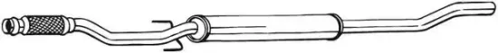 Mittelschalldämpfer BOSAL 286-411 Bild Mittelschalldämpfer BOSAL 286-411