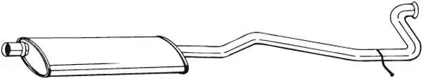 Mittelschalldämpfer BOSAL 287-255