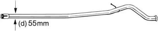 Reparaturrohr, Katalysator BOSAL 889-315 Bild Reparaturrohr, Katalysator BOSAL 889-315
