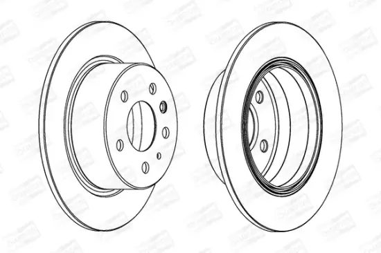 Bremsscheibe Hinterachse CHAMPION 561344CH Bild Bremsscheibe Hinterachse CHAMPION 561344CH