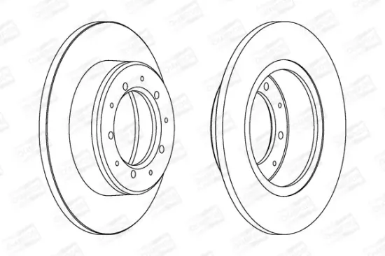 Bremsscheibe Hinterachse CHAMPION 561353CH Bild Bremsscheibe Hinterachse CHAMPION 561353CH